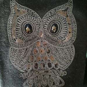Owl Sequin Sweater